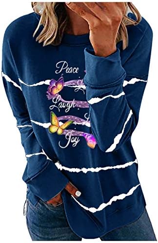 Жена шарен пуловер блок цветове, ежедневни свободна кацане с дълъг ръкав, лека hoody с цепка отстрани, блузи с качулка,