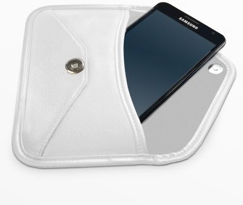 Калъф BoxWave за LG V50 ThinQ 5G (Case by BoxWave) - Луксозен Кожен калъф-месинджър, Дизайн своята практика-плик от изкуствена