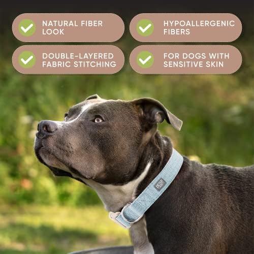 Нашийник за кучета DCSP Pets – Сверхпрочный нашийник за малки кучета, средни и Големи – Екологично чисти естествени тъкани
