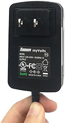 Захранващ Адаптер MyVolts 9 В, Съвместим с DVD плейър Philips PET830/93/Замяна - US Plug