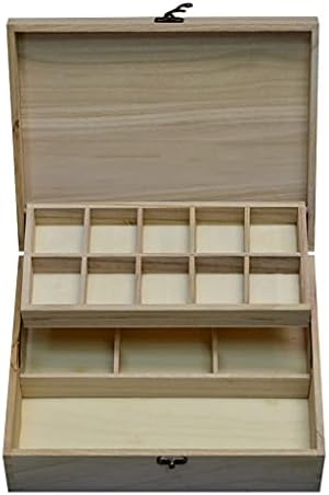 INJIE Кутия за съхранение на Бижута Дървена Кутия За Часовници Кутия за съхранение на Дисплея Занаяти Кутия За Съхранение