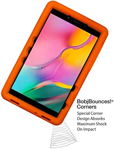 Здрав калъф за таблет BobjGear Bobj за Samsung Galaxy Tab A 8.0 (2019) SM-T290, SM-T295 за деца (ярко оранжево)