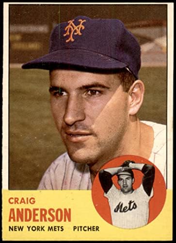 1963 Топпс 59 Крейг Андерсън Ню Йорк Метс (Бейзболна картичка) VG/БИВШ Метс