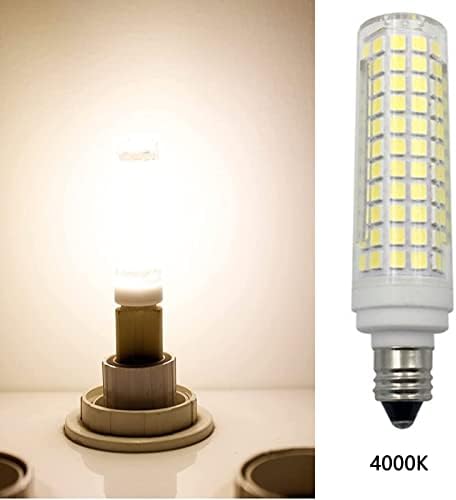 Lxcom Lighting E11 Led Царевичен лампа Естествен бял цвят 4000 До 15 Вата С регулируема яркост Керамика led Крушка с