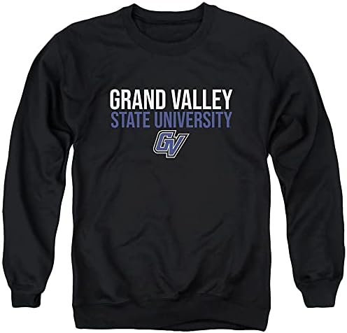 Официалната Hoody за възрастни Унисекс с яка-часова Grand Valley State University Official Stacked
