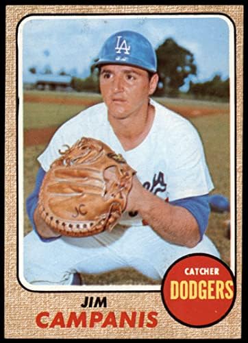 1968 Topps 281 Джим Кампанис Лос Анджелис Доджърс (Бейзбол карта), БИВШ играч на Доджърс