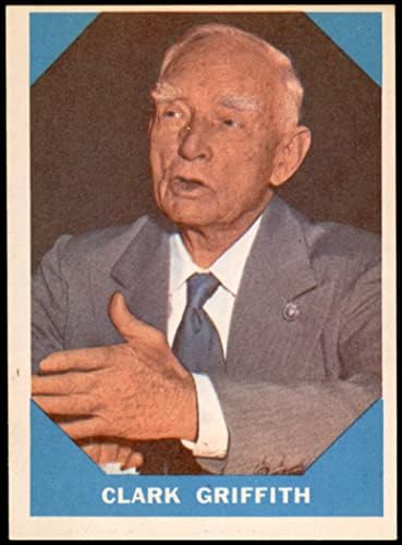 1960 Fleur № 15 Кларк Грифит Вашингтон Сенатърс (Бейзболна картичка) БИВШИ сенатори