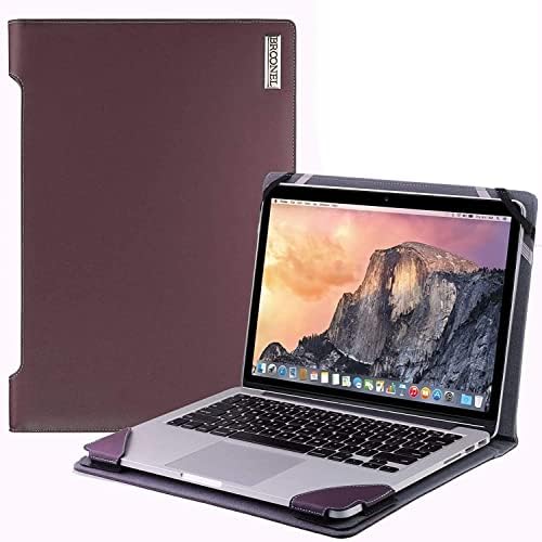Серия Broonel - Profile - Лилаво Кожен калъф за лаптоп, който е Съвместим с 15.6-инчов лаптоп Acer Chromebook 315 CB315-3H