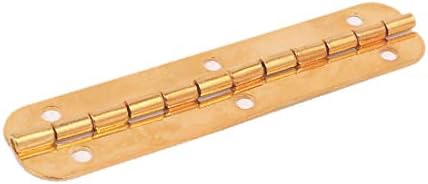 X-DREE 66 mm x 15 mm Правоъгълна форма Сгъваеми врати, носеща тръба, тръбна линия на златни тонове (Форма на пряка форма