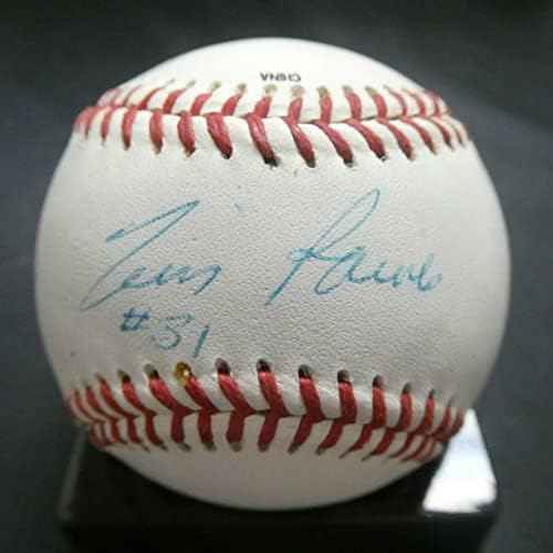Тим Рейнс Копито Подписа Бейзбол Бейзболни топки с автографи