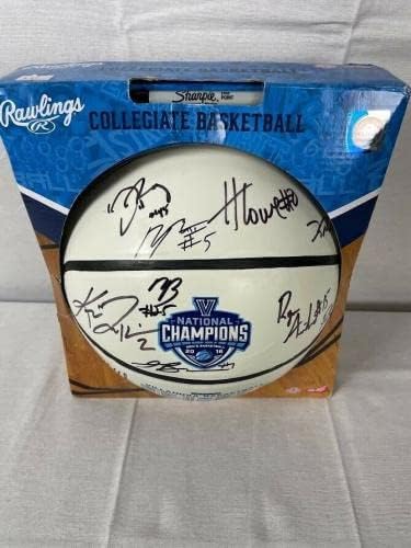 Баскетболен шампионат на Вила Нова с автограф от 11 играчи JSA - Баскетболни топки с автографи