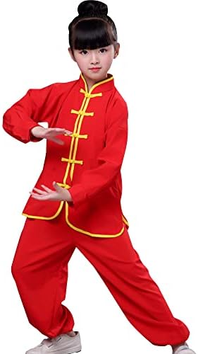 YEMYIQZ/ Детски Дрехи за кунг-фу, Традиционната Униформа на Тай чи за Момчета и Момичета, Костюм за китайското Бойно