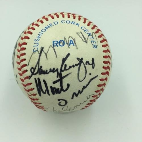 Санди Куфакс, Джо Кронин, Ел Калин, Бейзбол Зала на Славата с множество автографи на 14 Sigs - Бейзболни топки с автографи