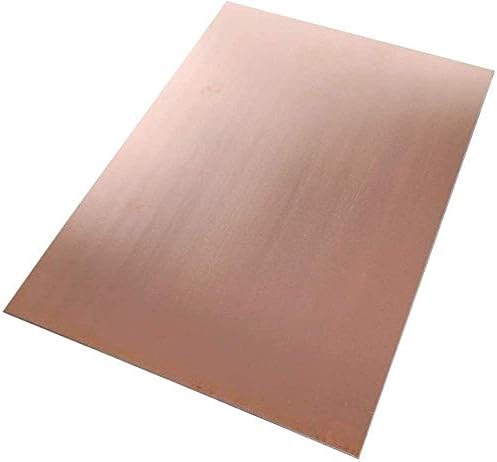 YIWANGO Мед метален лист Фолио табела 1,2 X 100 X 150 мм Вырезанная Медни метална плоча, Медни листа (Размер: 100 mm