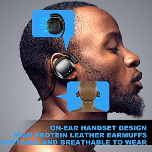 Безжични Bluetooth Слушалки Nuhago Безжични Слушалки в ушите Bluetooth-Слушалки с Микрофон за Спортни Тренировки по Колоездене
