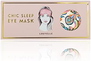 Луксозна маска за очи LOUVELLE Stylish Chloe, мека като коприна, за бляскав и функционално сън, изработена от луксозна