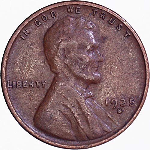 1935 Линкълн пшеничен цент 1C много добър