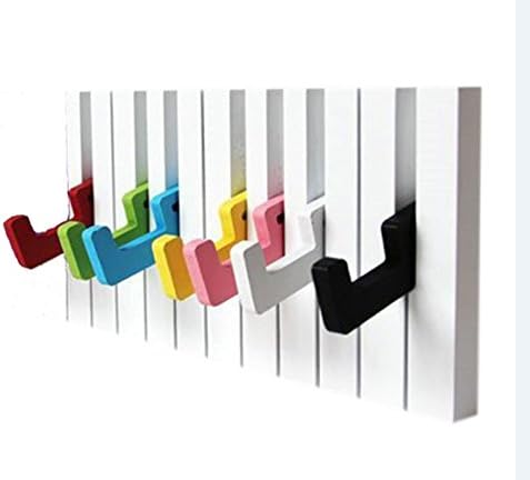 Клавишите на Пианото с 7 Куки, Монтиране на Куката За дрехи, Закачалка За Украса на Стени, Закачалка За съхранение на