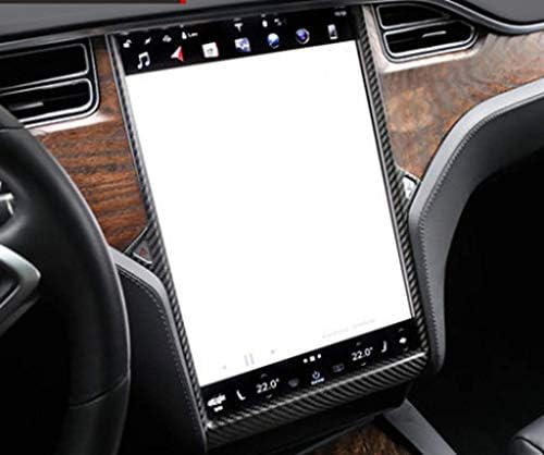 Eppar Нов калъф за навигатор от Въглеродни влакна за Tesla Motors Модел X 2015-2019 (1 бр.)