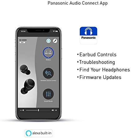 Слушалки Panasonic True Wireless |Bluetooth слушалки | IPX4 Водоустойчив | Малки, по-леки | по-Дълъг живот на батерията,