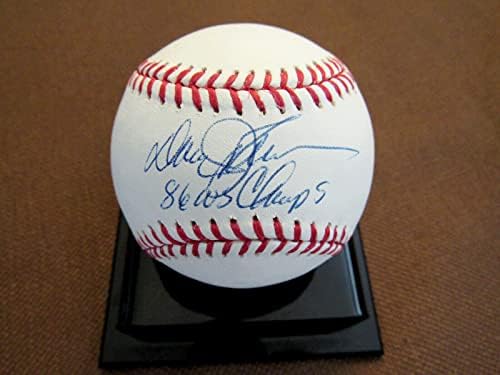 Дейви Джонсън 1986 Мениджър Ws Champs ню Йорк Метс Подписа Auto Oml Baseball Psa / Бейзболни топки С ДНК - автограф