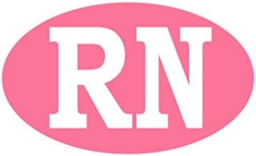 Rogue River Tactical RN медицинска Сестра Розова Стикер Стикер На Бронята Овални 5 x 3 Автомобилна Стикер Подарък За