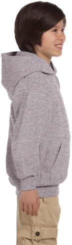 Пуловер с качулка (P473) Светло стомана, M