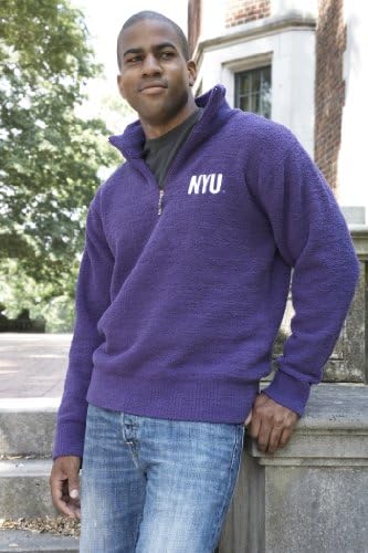 Пуловер Унисекс с цип NCAA New York University Kashwere U (лилаво, X-Large/46-48)