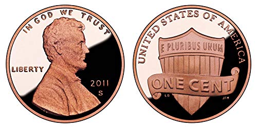 Пени - Shield-Цент на 2011 г. съобщение Lincoln Proof - Изключителна монета - GEM DCAM - Монетен двор на САЩ