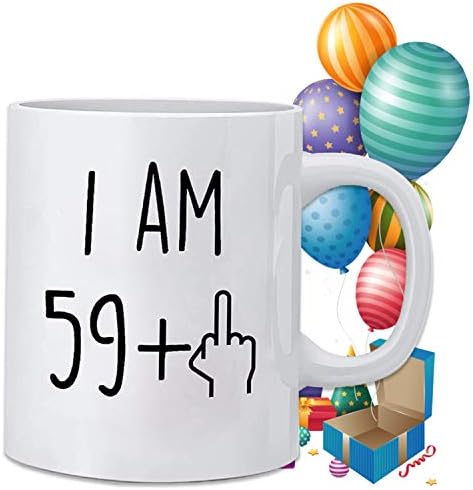 Kwieema Забавни чаши за 60-ия рожден ден на 1963 година, Идеи за мъже и Жени, най-Добрите Керамични чаши за Кафе, Юбилейна