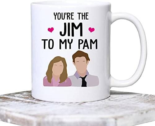 Ти си Джим, За да Ми Пам, Чаша За Приятелка, Кафеена Чаша За Момчета, Подарък За жена си и на мъжа, Чаша За двойки, Подходяща