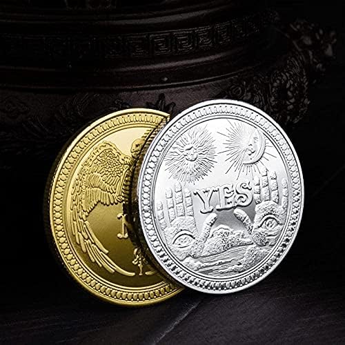 Монета Златна Монета ДА / НЕ Challenge Coin Щастливата Монета Криптовалюта 2021 са подбрани Монета Ограничена серия с