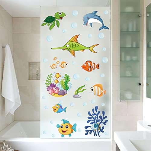 Стикери за стена с Океанскими животни за Детската Спалня, боядисани стени, Морски Костенурки, Риби-Клоуни, Делфини, Тропически