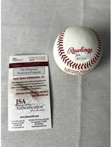 Лари Боуа Подписа, 1980 WSC С автограф OBWS Baseball JSA - Бейзболни топки с автографи