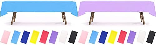 Комплект PartyWoo - Розова и Синя Покривки за маса, Правоъгълна Покривка с размери 54 х 108 см