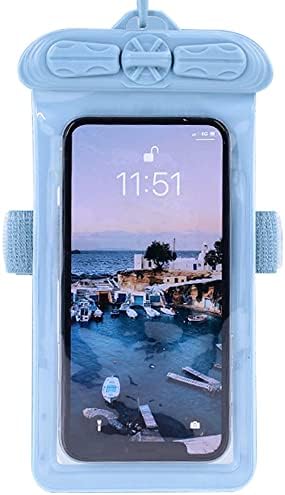 Калъф за телефон Vaxson, Съвместим с водоустойчив калъф Huawei Honor 30 Pro Dry Bag [Без защитно фолио за екрана] Син
